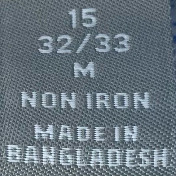 Michael Kors Airsoft Stretch Non Iron Dress Shirt in White/Blue Men’s M Slim Fit - Picture 5 of 6